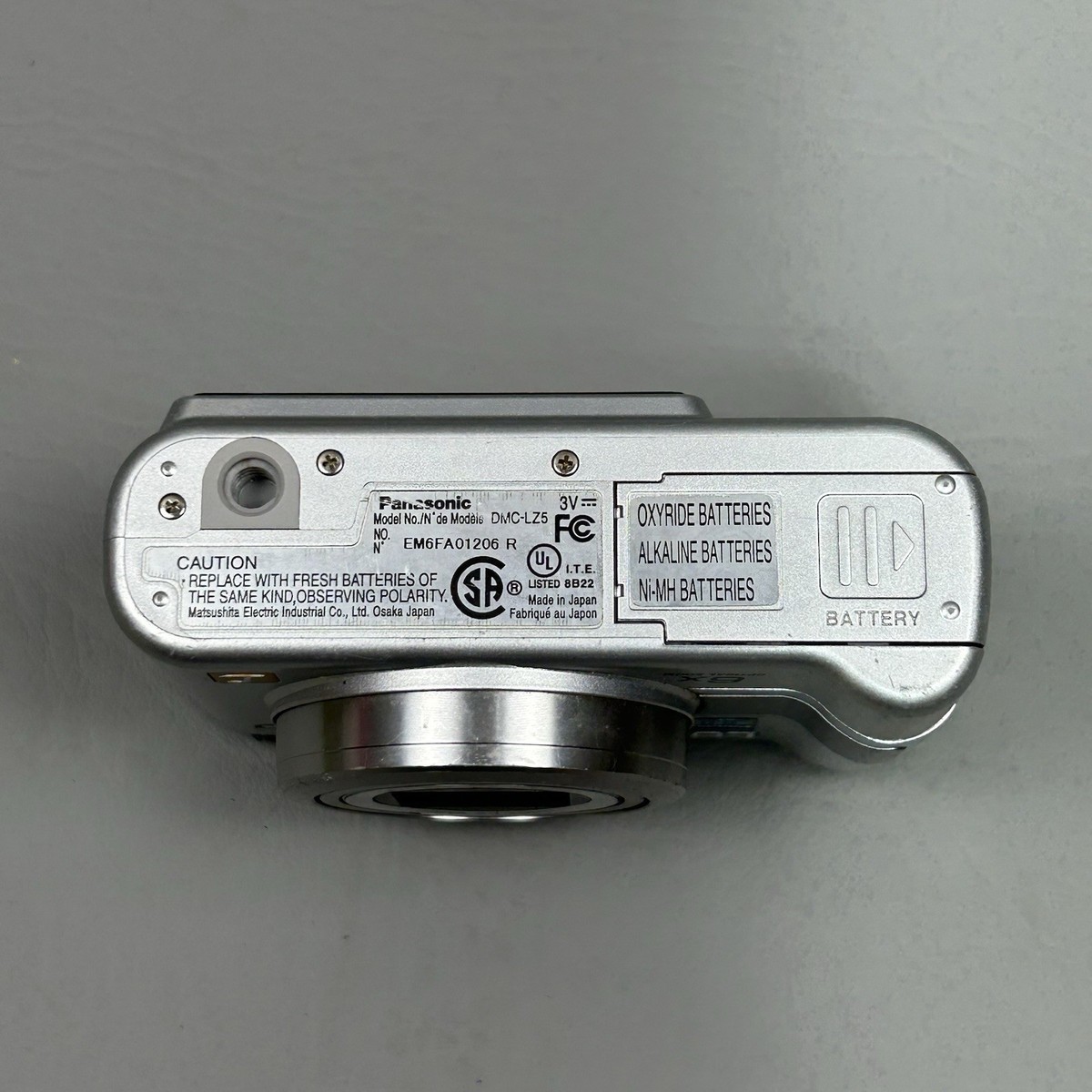Panasonic Digital Camera LUMIX DMC-LZ5 Silver 6MP 6x Optical Zoom