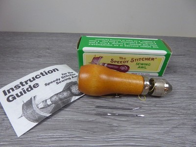 Speedy Stitcher Sewing Awl with 2 Needles & Instruction Guide - Stewart Mfg Inc.