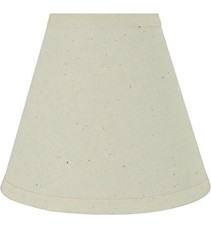Oatmeal Hardback Empire Spider Fabric Lamp Shade 4" Top x 8" Bottom x 7" High