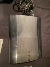 PS3 Lot , PS3  Console Super Slim 250GB , 8-Games  , 4 Remotes, And  Wires ￼￼