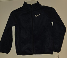 NIKE Kids Unisex Fleece Full Zip Jacket NAVY 86F654-695 Size 7