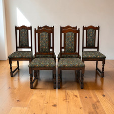 6 Old Charm Dining Chairs Oak Frame Tudor Brown Widford Green FREE UK Delivery