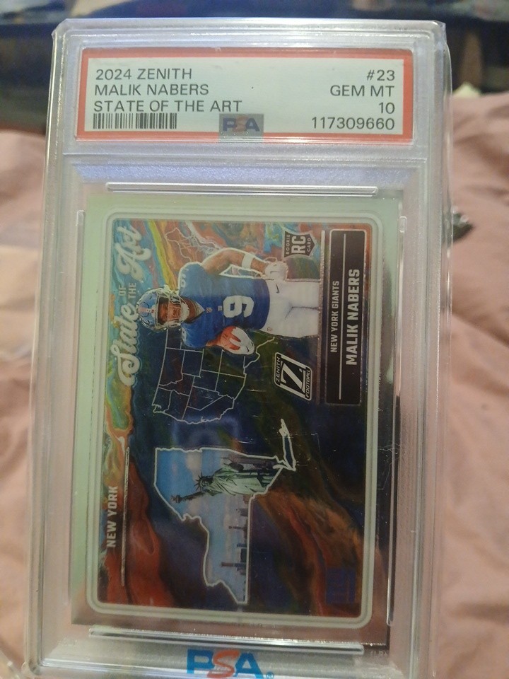Malik Nabers Panini Zenith State of the Art #23 Base