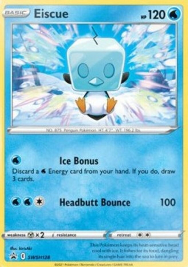 Pokemon Eiscue - SWSH128 - SWSH Black Star Promos NM-Mint SWSH Black Star Promos