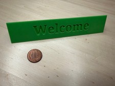 Welcome Tabletop Sign   15x3 cm  Wedding Reception or Event Table D cor  Desk