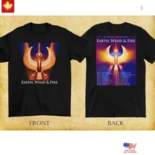 Trending 2 sides Summer Tour 2025 Earth Wind And Fire Shirt Black Unisex S-5XL