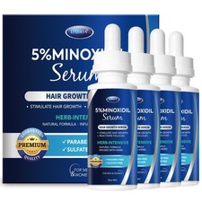 5 Minoxidil Hair Growth for Men and Women: Extra Strength Minoxidil and Biot...
