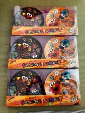 Sesame Street Plates Set of 6, Elmo Cookie Monster, Plastic, MIB,
