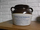 Northrop,Minnesota Advertising Bean Pot ~ Minnesota Brand Creamery Butter