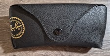 Ray-Ban Sunglasses Case, Black with cleaning cloth - NEW