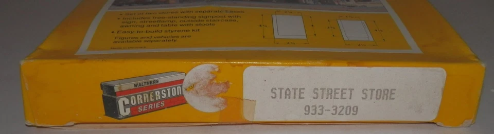 Walthers Cornerstone N Scale State Street Store Kit #933-3209 NOS - Image 3 of 3