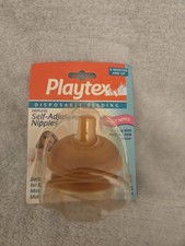 Playtex Self Adjusting Tri-Cut Nipples 2 Pack NEW