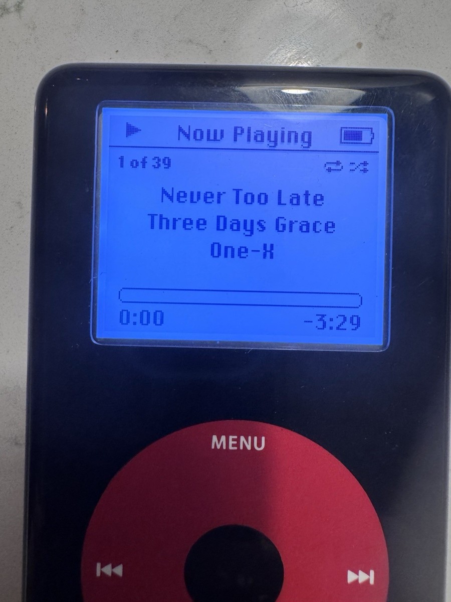 Apple iPod Classic 20GB 4th Generation U2 Special Edition Black