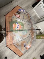 POP MART The Monsters Labubu Clear Umbrella Transparent Bunny Rain Umbrella