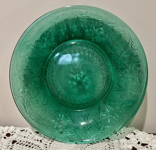 Tiara Collection Sandwich Spruce Green 10" Dinner Plate Teal - Set of 4
