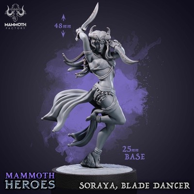 Soraya - Tiefling Blade Dancer | Mammoth Factory | D&D | 25mm