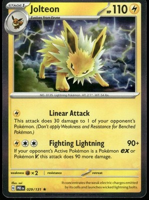 Jolteon 029/131 Holo Holo R SV: Prismatic Evolutions 2025