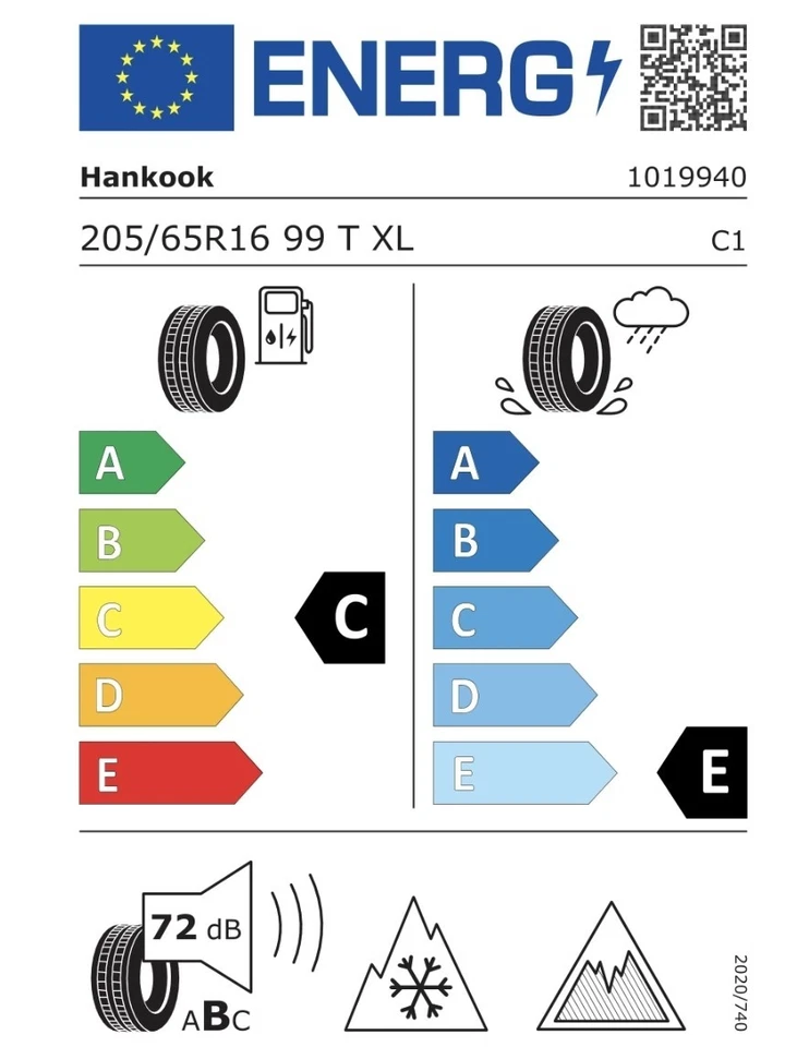4x Winterreifen 205/65 R16 99T Hankook  Winter i*cept IZ2 W-616 DOT 3618 - Bild 2 von 4