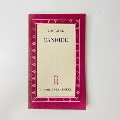 Candide von Voltaire Neu übertragen von Hanns Studniczka Rowohlt 1957