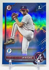 2022 Bowman Draft 1st Edition JR Ritchie Blue Foil RC /150 #BD-126 Braves