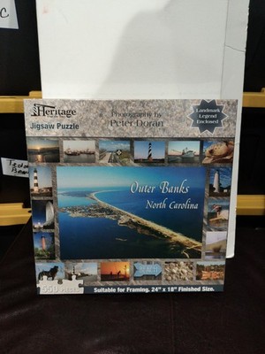 Heritage Puzzle 550 - Outer Banks North Carolina - New & Sealed 24x18