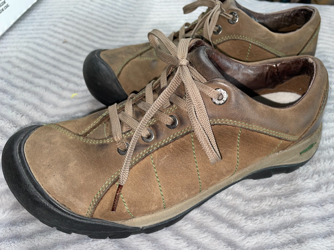 Scarpe da trekking Keen donna Presidio pelle marrone 1007737 stringate taglia 9