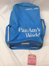 RARE Vintage Pan-Am Airlines Original Blue Travel Shoulder Bag Pan Am’s World