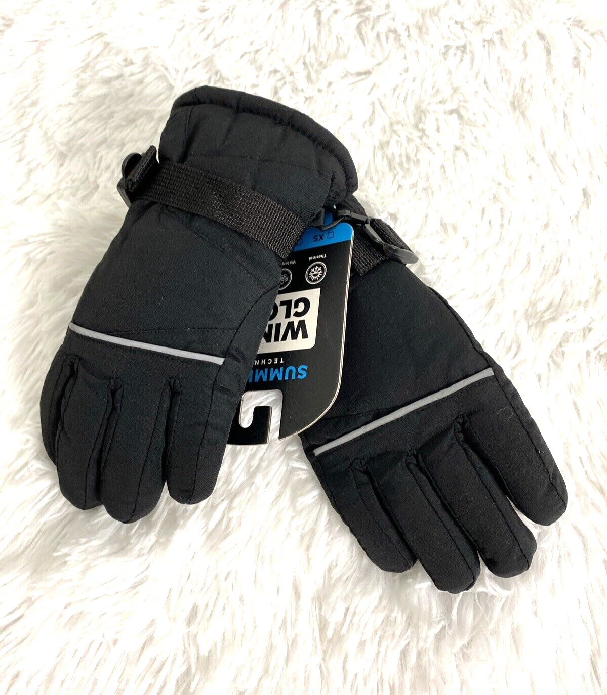 Tough Outdoors Technology Winter Gloves Kids Size M Black Waterproof Thermal