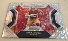 2020 Prizm Football Nick Bosa Unstoppable Silver Disco Prizm #8 49ers