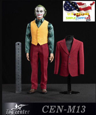 1/6 DC Joker Red Suit Full Set Arthur for 12'' figure Hot toys CEN-M13 BD001 USA 