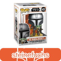 Funko Pop! Star Wars - Mandalorian With Child / Grogu #402 Neu & Ovp