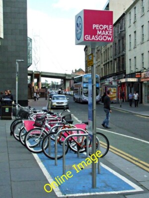 Photo 6x4 Nextbike Glasgow cycle hire point: St Enoch Square This bike re c2014