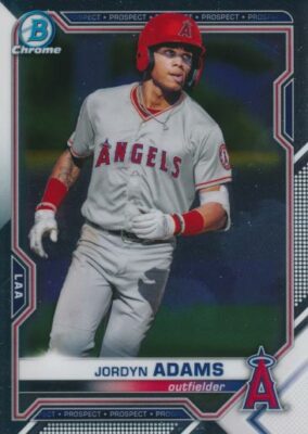 2021 Bowman CHROME PROSPECTS #30 JORDYN ADAMS - Los Angeles Angels