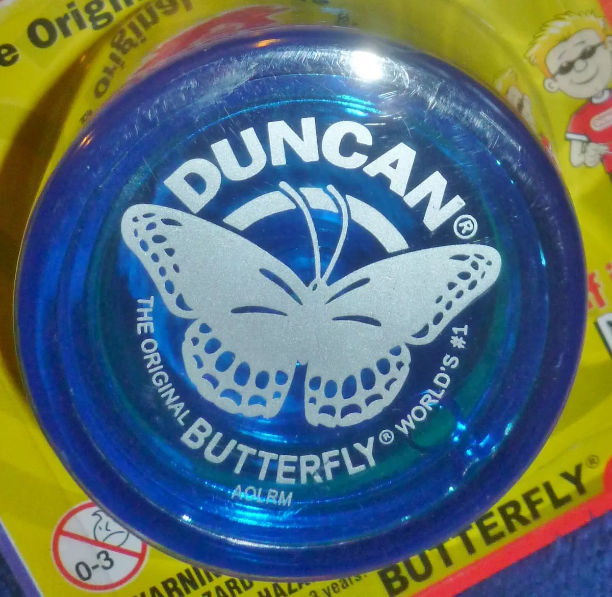 NEW Sealed Blue DUNCAN BUTTERFLY YO YO Instructions On Back Age