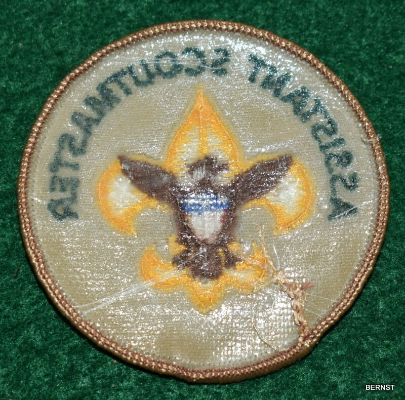 ADULT POSITION PATCH - ASSISTANT SCOUTMASTER - PLASTIC BACK - FREE ...