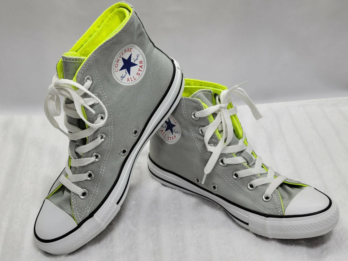 Lime green all star converse top