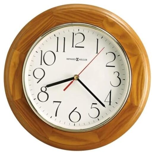 Dalton Gardens Wall Clock II 549-660 – 11.5-Inch Champagne Oak Dalton II