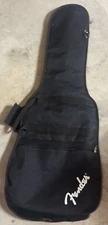 Fender® Padded Electric Guitar Carry Case Gig Bag Soft Shell Single Strap Black
