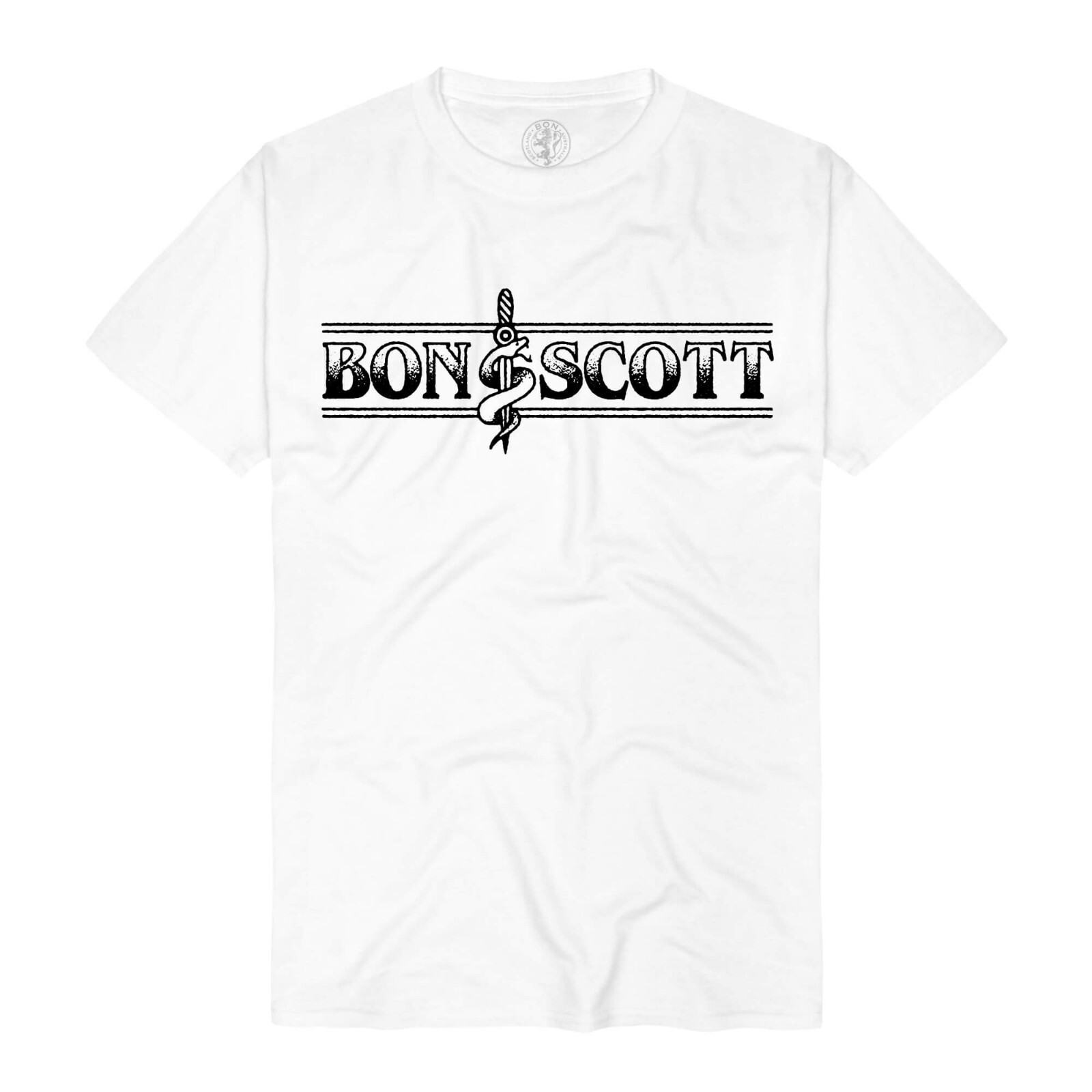 Bon Scott Snake Logo Official Merchandise Camiseta M/L/XL / 2XL Nuevo