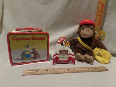*CURIOUS GEORGE* LOT OF 3 VINTAGE COLLECTABLES FROM 1990-2000