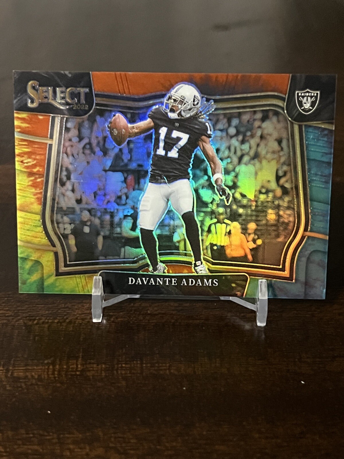 2022 Panini Select Davante Adams Tie Dye Field Level Prizm /25