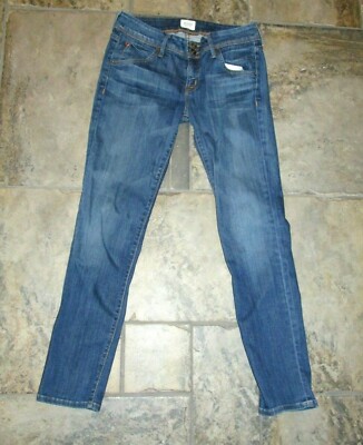 Hudson Nicole Ankle Skinny Jeans Women's 29 Blue Denim Flap Pockets Stretch