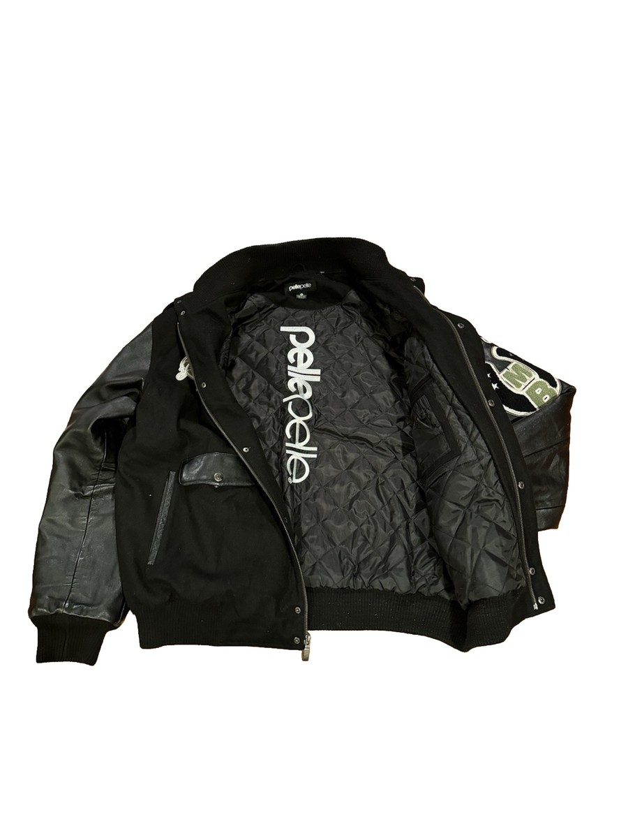 激レア pelle pelle XL ベロア ツナギ オールインワン Pelle Pelle Black Exotica 1978 Wool Leather Jacket Sz 4XL Original
