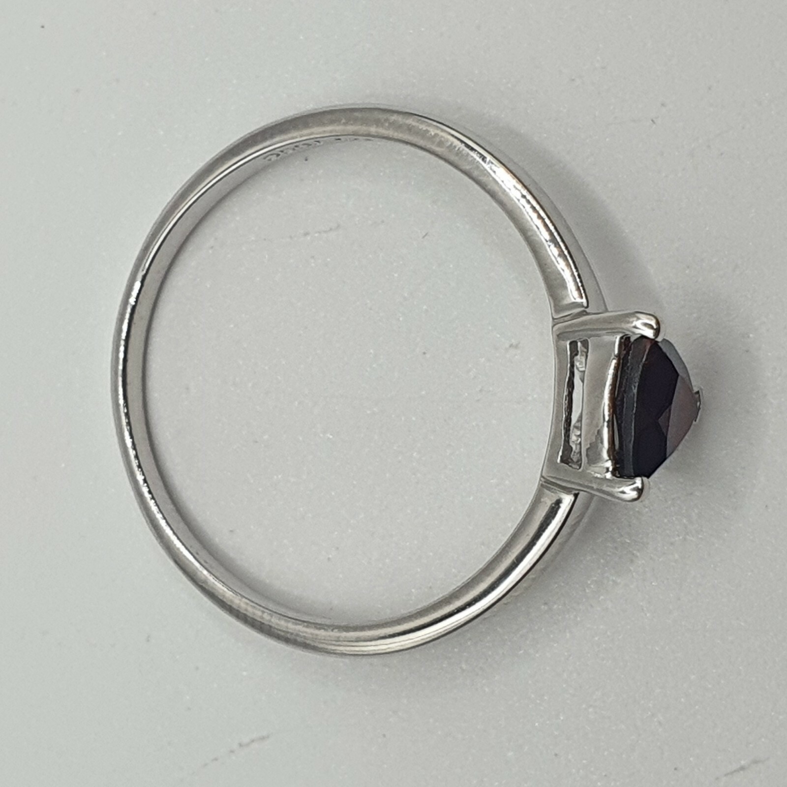 Photo 3 of Sterling Silver Gemstone Ring Size T To U, R246