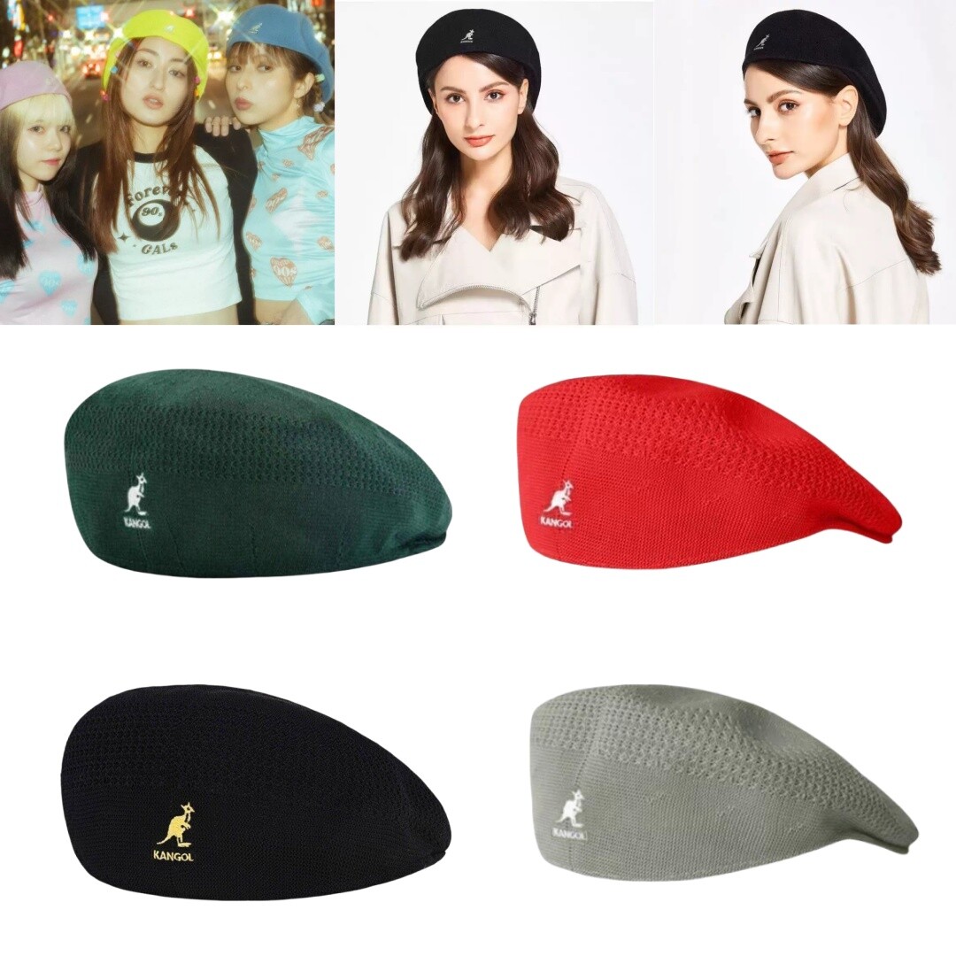 Kangol 504 Ventair Beret Hat Summer Breathable Flat Cap Woven Casual Newsboy Hat