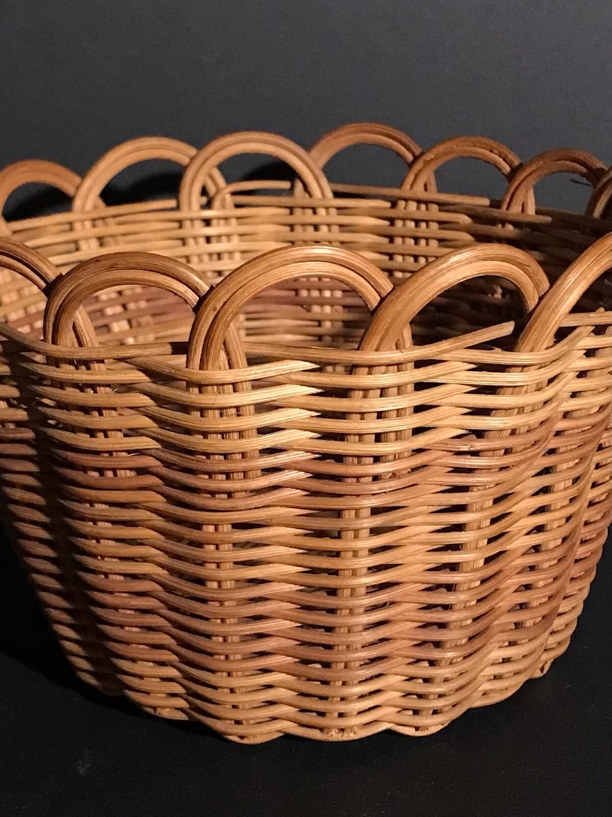 BEAUTIFUL CHEROKEE HONEYSUCKLE BASKET, SCALLOPED RIM, EXCELLENT, VINTAGE, NR! eBay