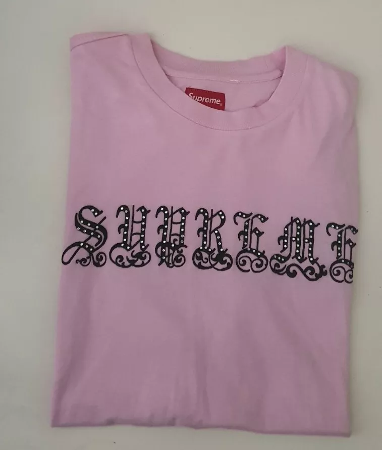 FW22 Supreme Ancien Anglais Strass S/S T Shirt M T Shirt Worn 1x