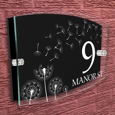 Personalised House Sign Custom Door Number Plaque Name Plate for Home UK