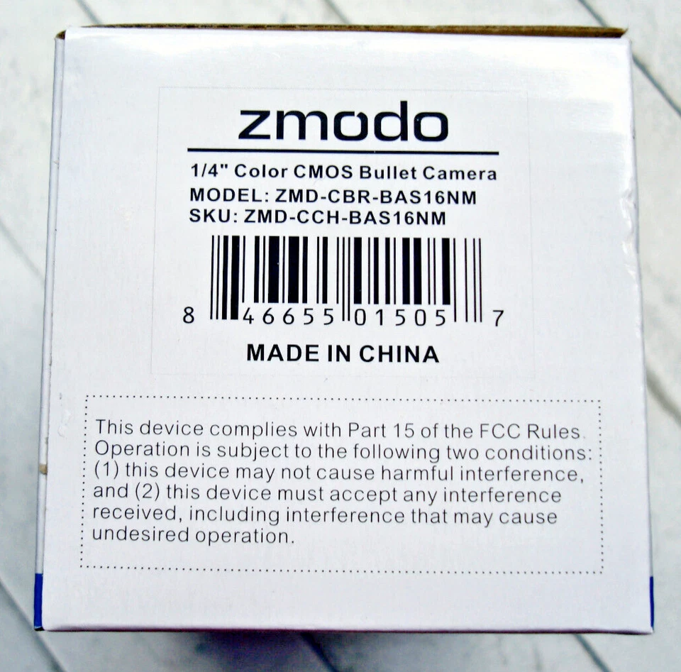 Zmodo Security Camera Model ZMD-CCH-BAS-16NM - Open Box Item - Image 4 of 4