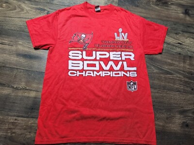 Mens M 2021 Tampa Bay Buccaneers Super Bowl Champs Bucs T Shirt Double  Sided
